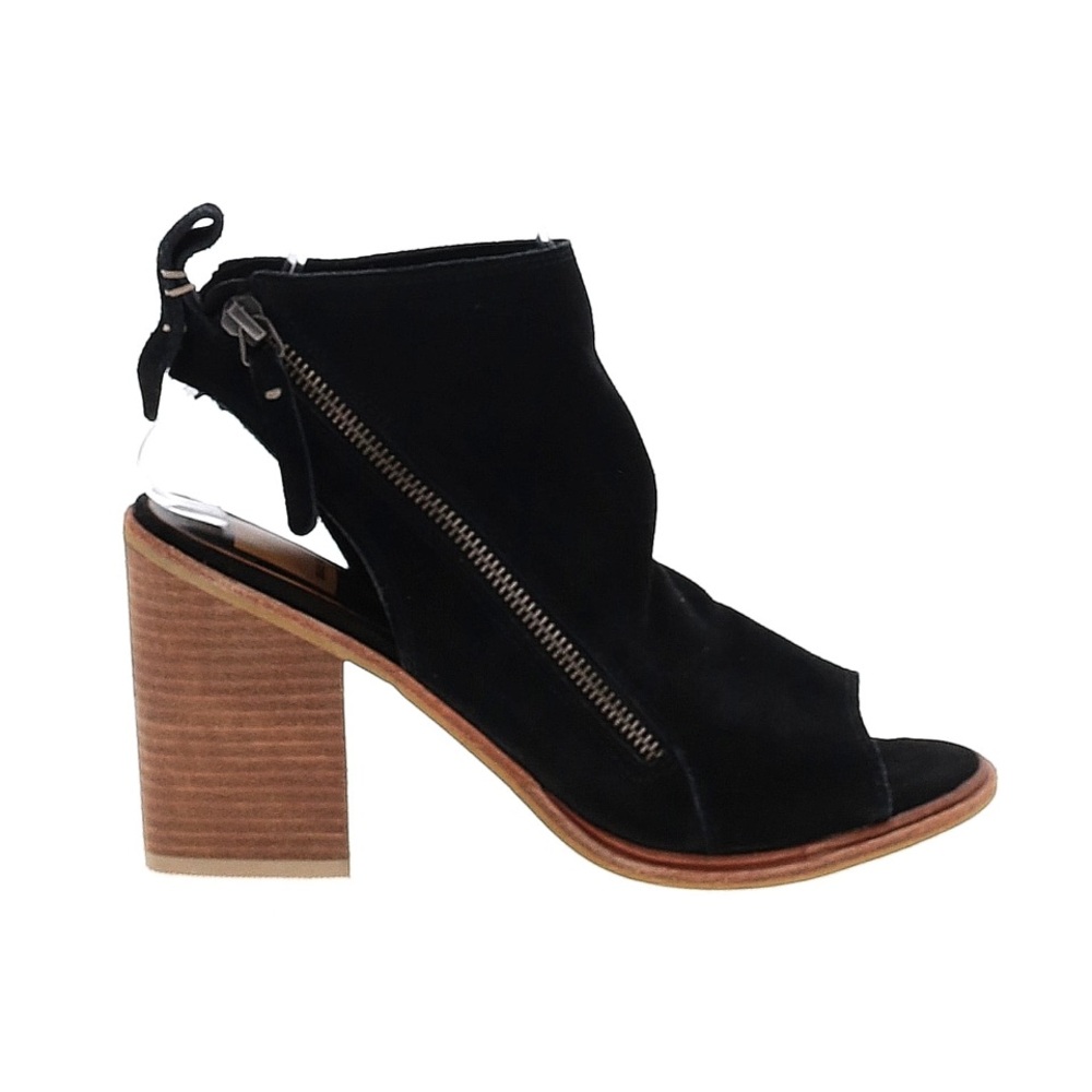 Dolce Vita Black Open-Toe Block Heel Sandals Size 8